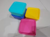 Tupperware กล่องสีเหลี่ยม