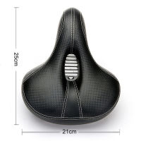 WEST BIKIMG Bike Saddle Comfortable MTB Bicycle Saddle Wide Seat Cushion with Reflective Strap Shock Absorption Cycling Saddles