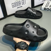 Stepping on shit slippers Mens summer home bathroom indoor bathroom non -slip EVA high -end sand slippers can be worn outside