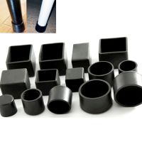 ∈♟■ 4Pcs Chair Table Leg Caps Black Feet Protector Pads Furniture Table Covers Socks Hole Plugs Dust Cover Furniture Leveling Feet