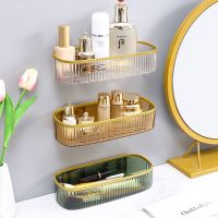 【CC】 luxury bathroom acrylic shelf wall-mounted toilet washstand storage wall supplies