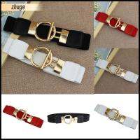 【COD Ready Stock】Fashion Dress Belts for Women Simple Waist Elastic Ladies Band Round Buckle Decoration