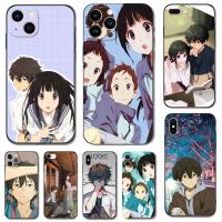 Case For iphone 5s 5 s SE 2020 2016 6s 6 s 7 8 plus black tpu cover hyouka anime chitanda houtarou oreki