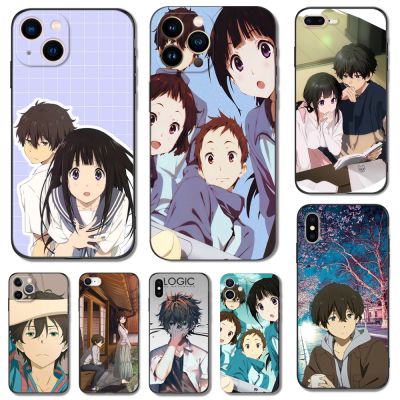 Case For iphone 5s 5 s SE 2020 2016 6s 6 s 7 8 plus black tpu cover hyouka anime chitanda houtarou oreki