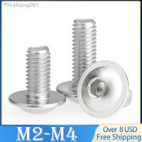 100pcs M2 M2.5 M3 M4 304 Stainless Steel Hexagon Socket Button Head Screws With Collar Bolt