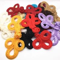 10 Pairs Large Traditional Handcraft Decor Buttons Classic Chinese Frog Closure Buttons Knot Fastener for Cheongsam Tang Suits Haberdashery