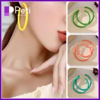 PETI JEWELLERY 1 pair กลมกลมๆ ต่างหูแบบวงกลม อะคริลิค วงกลมวงกลม อุปกรณ์เสริมยอดนิยม ตลกๆ เครื่องประดับอัญมณีอัญมณี ต่างหูอะคริลิค ของขวัญสำหรับเด็ก