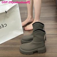 Asdsadsaaff Botas Curtas Estilo Britânico พารามัลเฮอร์ Botas De Sola Grossa Versão Coreana Nova Moda Inverno 2023