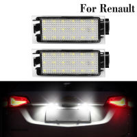 2 Pcs LED License Number Plate Light Lamps Assembly For Renault Megane Twingo Laa Phase Master 2 3 Clio Espace 4 Auto Luces