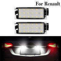 2 Pcs LED ป้ายทะเบียนสำหรับ Renault Megane Twingo Laa Phase Master 2 3 Clio Espace 4โคมไฟประกอบ Auto Luces