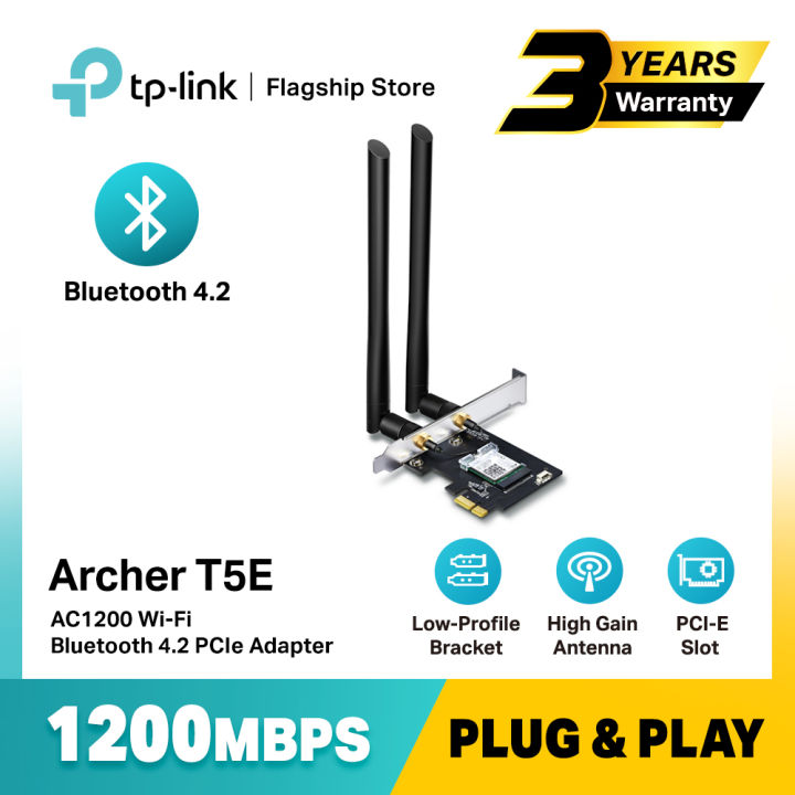 Archer T5E, AC1200 WiFi Bluetooth 4.2 PCIe Adapter