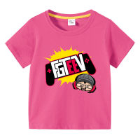 Fgteev เสื้อกล้ามแขนสั้นสำหรับเด็กลายการ์ตูนเสื้อยืดตัวบนผ้าฝ้ายกราฟิกเกมสำหรับครอบครัวเสื้อกล้ามเด็กชายเด็กหญิงฤดูร้อนเด็ก0000