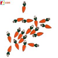 ZAN 100 pcs โลหะผสมอัลลอยด์ เครื่องประดับแครอทเคลือบ ยาว16มม. ทองสีทอง การ์ตูนเรดาร์ชาร์ม ปริมาณที่เพียงพอ กว้าง5มม. จี้เล็กๆเคลือบโลหะผสม งานฝีมือดีไอวาย