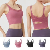 EVE-YOGA-601 Sport Bra สปอร์ตบรา ใส่เที่ยว ออกกำลังกาย ใส่กระชับ มีฟองน้ำ งานสวยผ้าดีมาก