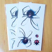 【YF】 Halloween Spider Tattoo Sticker Temporary Body Art Neck Leg Disposable Removable Punk