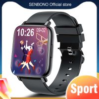 SENBONO Smart watch ผู้ชายกันน้ํากีฬา SmartWatch Heart Rater Fitness Tracker สร้อยข้อมือผู้หญิงนาฬิกาสําหรับ IOS Android