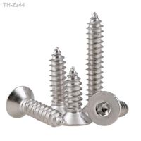 5-50pcs M2 M2.5M3 M3.5M4 M5 M6 M8 Stainless Steel A2 Flat head Hexagon Hex Socket self tapping Screw