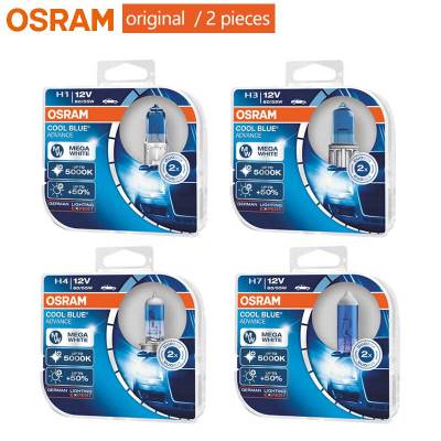 OSRAM H7 H3 H49003 H1 H9 H11 9005HB3 9006HB4 Halogen Bulbs Car Fog Lamp White Cool Blue 12V 5000K (1Pair)