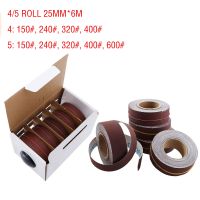 ℗ 4/5 Rolls Multi Abrasive Rolls Pack Drawable Emery Cloth Rolls Polishing Sandcloth