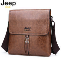 JEEP BULUO New Mens Shoulder Bag Fashion Trend PU High-Quality Fabric Waterproof And Scratch-Resistant Material Messenger Bag