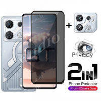 ฟิล์มกระจกเทมเปอร์2in1หน้าจอส่วนตัวพร้อมฟิล์มเลนส์สำหรับ Infinix GT 10 Pro 5G 2023แผ่นหน้าป้องกันความเป็นส่วนตัวสำหรับ Infinix GT 10Pro GT10 Pro GT10Pro โทรศัพท์กระจกกล้องถ่ายรูป5G ฟิล์มป้องกันการสอดแนมด้านหน้า