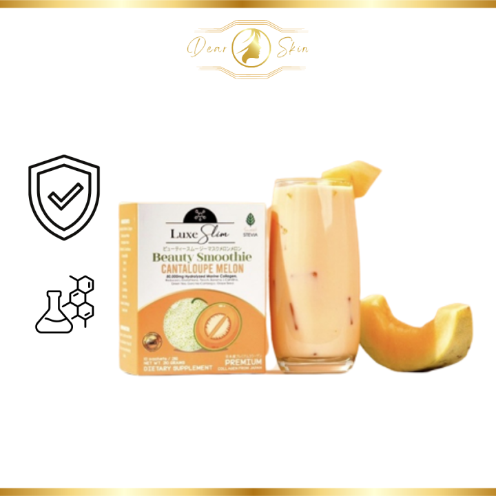 LUXE SLIM BEAUTY SMOOTHIE 80,000mg COLLAGEN DRINK CANTALOUPE MELON 10