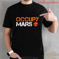 Occupy Mars T Shirt Men Tesla MenS Harajuku Tees Casual Top Design Cool Popualr Occupy Mars 100% Cotton Male Hipster Tee Top