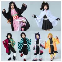 Anime Demon Slayer Mini Kamado Nezuko Cosplay Costumes Tanjirou Cosplay Costumes Kimetsu no Yaiba Women Pink Kimono Costumes 513⊙