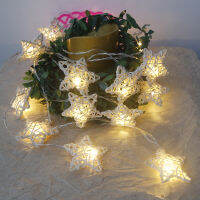 Handmade Rattan Star Led String Lights 5M 20 leds,Fairy Party Wedding Patio Christmas Decor,Baby Room Night Light Decoration