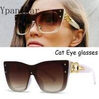 New Fashion Oversize Cat Eye Sunglasses Women Brand Designer Retro Sunglass Pilot Sun Glasses Female UV400 Lens Eyewears