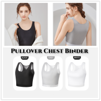 Pullover Chest Binder Breathable Super Flat Breast Binder กีฬานักเรียนคอสเพลย์ Les ชุดชั้นใน Tombay Vest