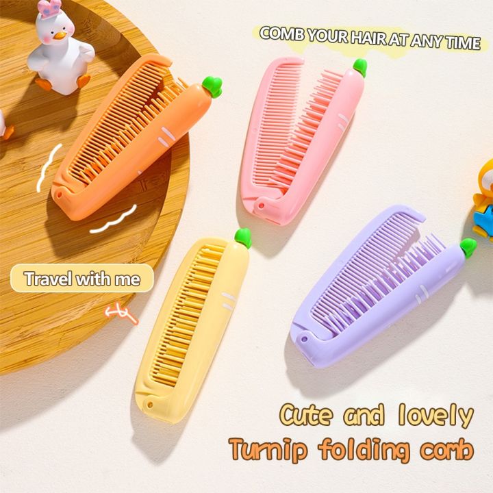 2-in-1-cute-cartoon-folding-comb-kids-hairdressing-comb-anti-static-hair-brush-portable-combs-for-girls-women-hair-styling-tools