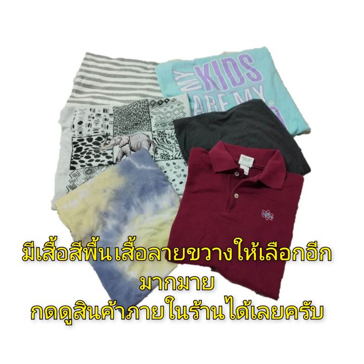 เสื้อยืดสีพื้นมือสอง-ไซส์-xl-46-48-นิ้ว-เสื้อยืดชาย-เสื้อยืดมือสอง-เสื้อยืด-เสื้อยืดสีพื้น