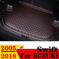 Car Trunk Mat For Suzuki Swift 2005 2006-2018 High Side Waterproof Rear Cargo Cover Carpet Pad ATO Tail Accessories Boot Liner