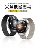 เหมาะสำหรับ Huawei watch4 นาฬิกา watch3 สายมิลานแม่เหล็กดูดเข็มขัดเหล็ก Pro อุปกรณ์เสริมสมาร์ทวอทช์ watch4Pro สแตนเลสโลหะผู้ชายและผู้หญิงเปลี่ยนเข็มขัด 22 มม. ฤดูร้อนใหม่