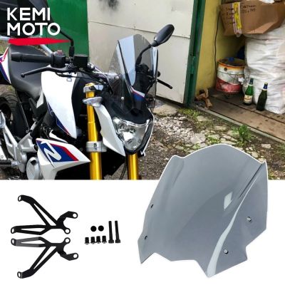 For BMW G310R G 310R 2017-2022 Windshield Windscreen With Mounting Bracket Deflector G310 R Motorcycle Accessories ABS Plastic
