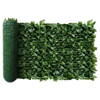 Fence Wall Decoration Artificial Green Leaves Can Stretch Privacy Fence Screen Plant Leaves, Suitable for Home, Garden