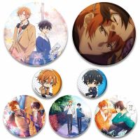 58mm Lapel Pins Anime Brooch Round Manga SASAKI and MIYANO Brooches for Women Backpack Clothes Enamel Pin Cartoon Cosplay Badges