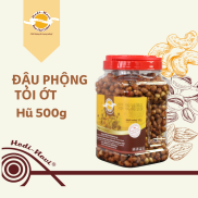 Đậu phộng, lạc rang tỏi, đậu tỏi HŨ QX 500G HODINAVI, thấm gia vị, giòn