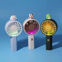 Mini Fan Silent Powerful Cute Cartoon Fashion 3-Speed Wind Handheld Cooling Fan For Dorm