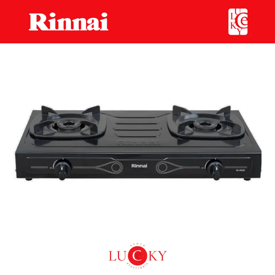 RINNAI Kompor Gas 2 Tungku RI-202S FREE Selang Paket Caisar SNI | Lazada  Indonesia