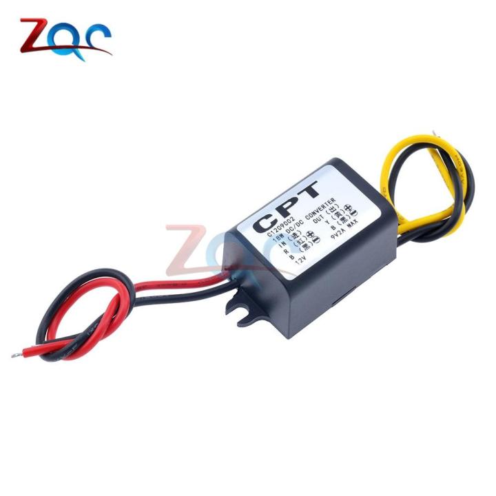 tech-savvy-dc-to-dc-converter-12v-step-down-to-9v-2a-15w-dc-inverter-commutator-translator-โมดูลกันน้ำ