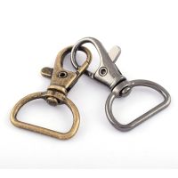 Swivel Clasps Metal Rose Gold Trigger Snap Clips with 20mm D Rings,Connector For Webbing Bag Strap Purse Chain Clasp Hardware Leather Craft