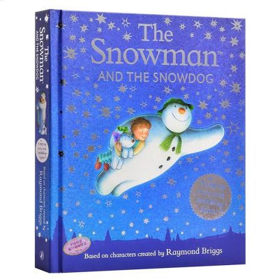 Snowman และ Snowdog Pop Up สมุดวาดภาพระบายสีสำหรับเด็ก Hardback Raymond Briggs