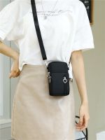 2023 mobile phone bag female crossbody mini small bag summer mobile phone cloth bag vertical hanging neck portable wrist coin purse