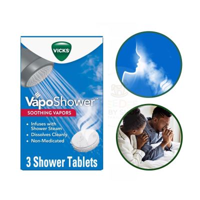 Vicks VapoShower Aromatherapy Soothing Vapos Tablets (3-Count)