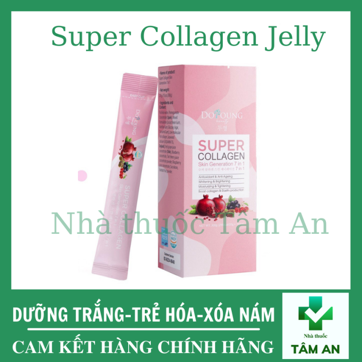 Thạch Collagen DoYoung Super Collagen skin generation 7 in 1 trắng da