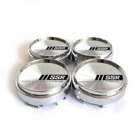 Style car 4pc 66mm SSR Silver Style Sticker Car Wheel Centre Sport Rim Cap Fit for SSR Wheel