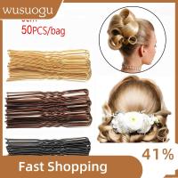 WUSUOGU 50 Pcs/Bag เรียบง่าย Barrettes เจ้าสาว ผ้าโพกศีรษะ เครื่องมือทำผม โลหะ กิ๊บติดผม กิ๊บติดผม