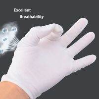 NMSafety High Quality Useful White Cotton Gloves For Housework and Driver Safety Security Glove